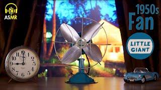 White Noise Therapy- 1950s LITTLE GIANT Metal Fan - 9 hours! ASMR -Relax Sleep  Concentrate