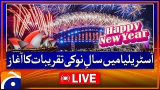  Live: Australia Welcomes the New Year! Countdown Begins Across the Globe | Geo News