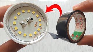 Few People Know This Tape And Bulb Trick That Save Your Money