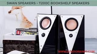 Swan Speakers T200C Luxurious 2 0 Powered Bookshelf Speakers HiFi Review and Guide by outdoorsumo