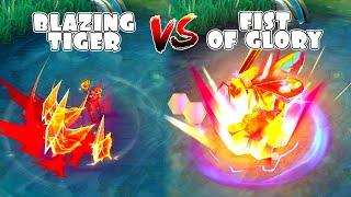 Paquito Fist of Glory VS Blazing Tiger Skin Comparison