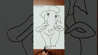 how to draw elephant Manny from Ice Age #shorts #manny #iceage