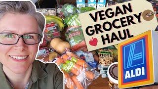 Massive VEGAN ALDI Haul // ALDI Vegan Grocery Haul // Starch Solution Shop with me! // ALDI UK 2022