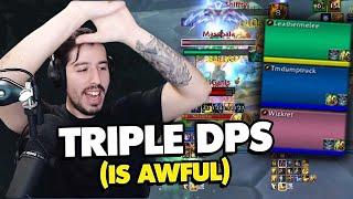 MELEE WINGS SHUFFLE INTO TRIPLE DPS WITH TEAM!