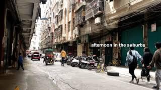 Chinese suburbs TIMELAPSE video. Back to life after the outbreak.