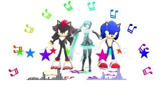 【MMD】sonic & shadow & miku - Caramelldansen 【1440p60fps】