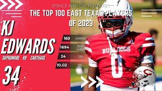 Top 100 East Texas Players of 2023: 34. KJ Edwards