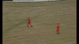 2007 IRL Michigan Castroneves and Meira crash