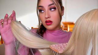 ASMR deutsch Popular Girl in the Back of the Class plays with your Hair |Hair Brushing, Toxic Friend