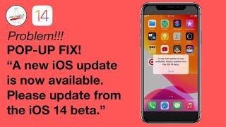 iOS 14.2 Beta 4 POP-UP PROBLEM + FIX! new iOS update is now available  Please update from the iOS 14