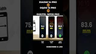 Xiaomi 14 Pro vs iQOO 12 Pro vs Oukitel WP30 Pro #shortsvideo