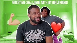 WRESTING CHALLENGE WITH MY GIRLFRIEND | (SHE GETS SERIOUS) ‍️‍️