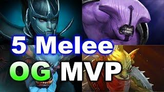 5 Melee RNG Imba Strat - OG vs MVP TI6 Dota 2