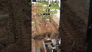 Removing an old rock garden.. The EASY way