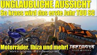 TDU SOLAR CROWN - MEGA CONTENT im ersten Jahr nach Release - Ibizia Map, Motorräder, neue Fahrzeuge!