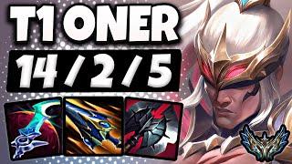 T1 Oner Lee Sin vs Kindred Jungle [ Triple Kill ] Patch 14.16 Korea Challenger 