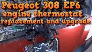 Peugeot 308 EP6 engine thermostat  replacement and upgrade on Chevrolet Lacetti