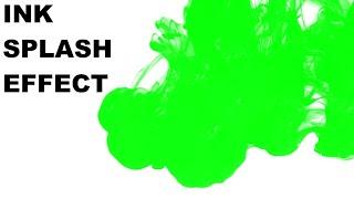 Ink Splash Green screen Effects For Edits | New Green Screen Ink Drop Splatter Photo Slideshow