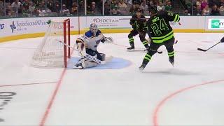 Roope Hintz scores two shorthanded goals against Blues