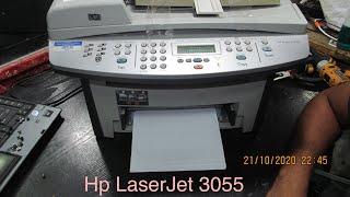 hp laserjet 3055 mfp fuser film replace Jam in cartridge area resolve تغيير فيلم سخان برنتر ٣٠٥٥