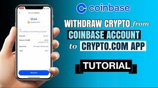 How to TRANSFER crypto from Coinbase to Cryptocom App/ other wallets | Tutorial