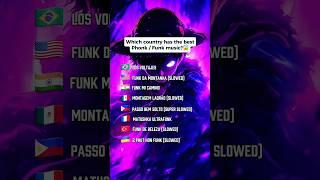 Which country has the best Phonk / Funk music?  #phonk  #phonkmusic