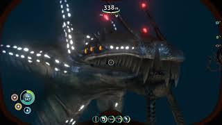 Subnautica RotA mod - Baby Gargantuan Leviathan interaction with Adult Gargantuan Leviathan