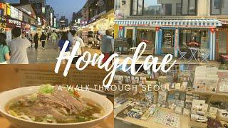 Hongdae Seoul Travel Vlog | food, busking, walking through seoul | 홍대 서울 여행 브이러그 | 음식, 버스킹