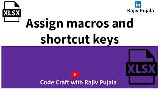 20. Assign Macros to Buttons & Keyboard Shortcuts in Excel Using VBA: Boost Your Efficiency!