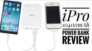 Full Review Of Ipro ip1042 10400 Mah Battery Power Bank With 2 Charging Port