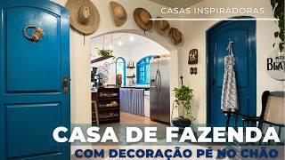 UMA CASA DE FAZENDA ABANDONADA E UM CASAL CRIATIVO E DISPOSTO A CRIAR UM LAR ACONCHEGANTE E LÚDICO
