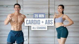 35 MIN CARDIO + ABS ALL-STANDING I with warm up, high vs. low impact