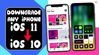 How to downgrade ios 11 to ios 10 ?