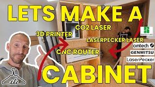 I Make a CUSTOM CABINET For ALL My Toys (3d Printers, Cnc & Lasers)