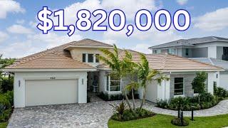 TOUR A PALM BEACH GARDENS NEW CONSTRUCTION HOME | AVENIR | COZUMEL MODEL | Florida Real Estate