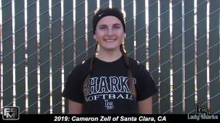 2019 Cameron Zell Shortstop Softball Skills Video