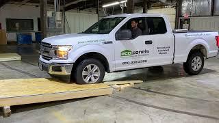 Eco Panels of Tennessee – Watch our Eco-Panel Wall vs 2x6 Conventional Wall Truck Test