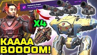 OMG! TSAR Weapon Is OP Now! w/ NEW Explosives Expert Pilot Skill & 15% DMG BUFF | War Robots WR