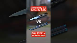 New SINGULARITY 2.0 BUTTERFLY KNIFE vs RGX 11Z PRO FIREFLY KNIFE (Valorant Best Knife Skin)