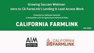 Growing Success - Webinar CA FarmLink