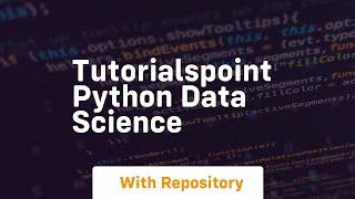 tutorialspoint python data science