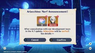 NEW UPDATE! ARLECCHINO WILL BE NERFED IN 4.7?! + About 50/50 in Genshin and Honkai - Genshin Impact