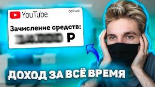 СКОЛЬКО Я ЗАРАБОТАЛ НА YOUTUBE? | МОЙ ДОХОД С ЮТУБА