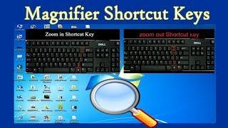 How to Use Windows Magnifier  With Shortcut keys To Zoom In & Zoom Out . Urdu/Hindi