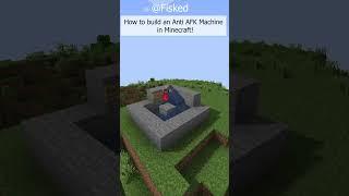 How to build an Anti AFK Machine in Minecraft! #minecraft #shorts