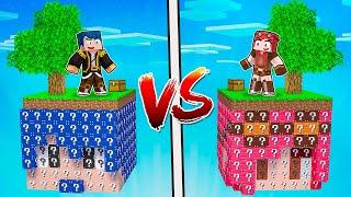 ISOLA LUCKY BLOCK DI STEF VS ISOLA LUCKY BLOCK DI PHERE! - MINECRAFT