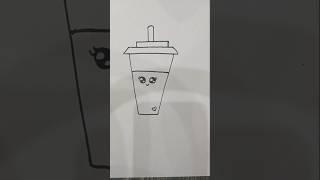 How to draw a coffee cup #cutedraws #draw #shorts