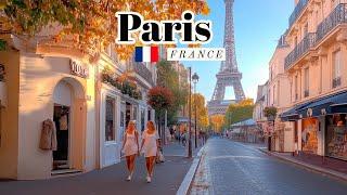 Paris France  - A Parisian Walking Tour - 4k HDR 60fps (▶85min)