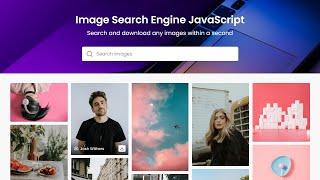 Create Image Search Engine in HTML CSS & JavaScript | Functional Image Gallery HTML CSS & JavaScript