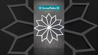 ️️Snowflake️️origami#easy papet cutting design️️